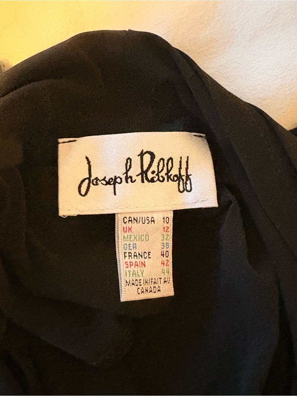 Joseph Ribkoff Black Dress- Classic Black - Picture 8 of 8